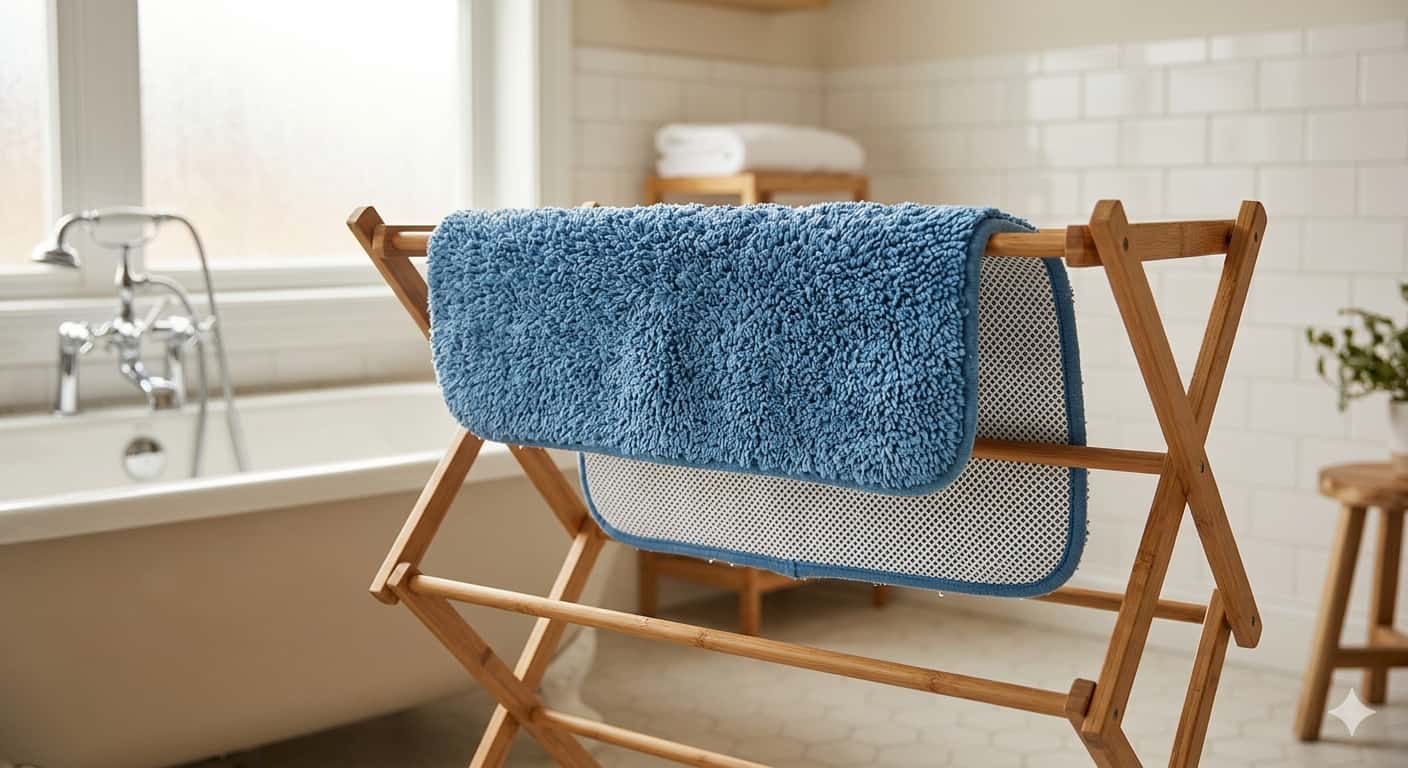 Tapis de bain antidérapant : comment bien le faire sécher ? Image