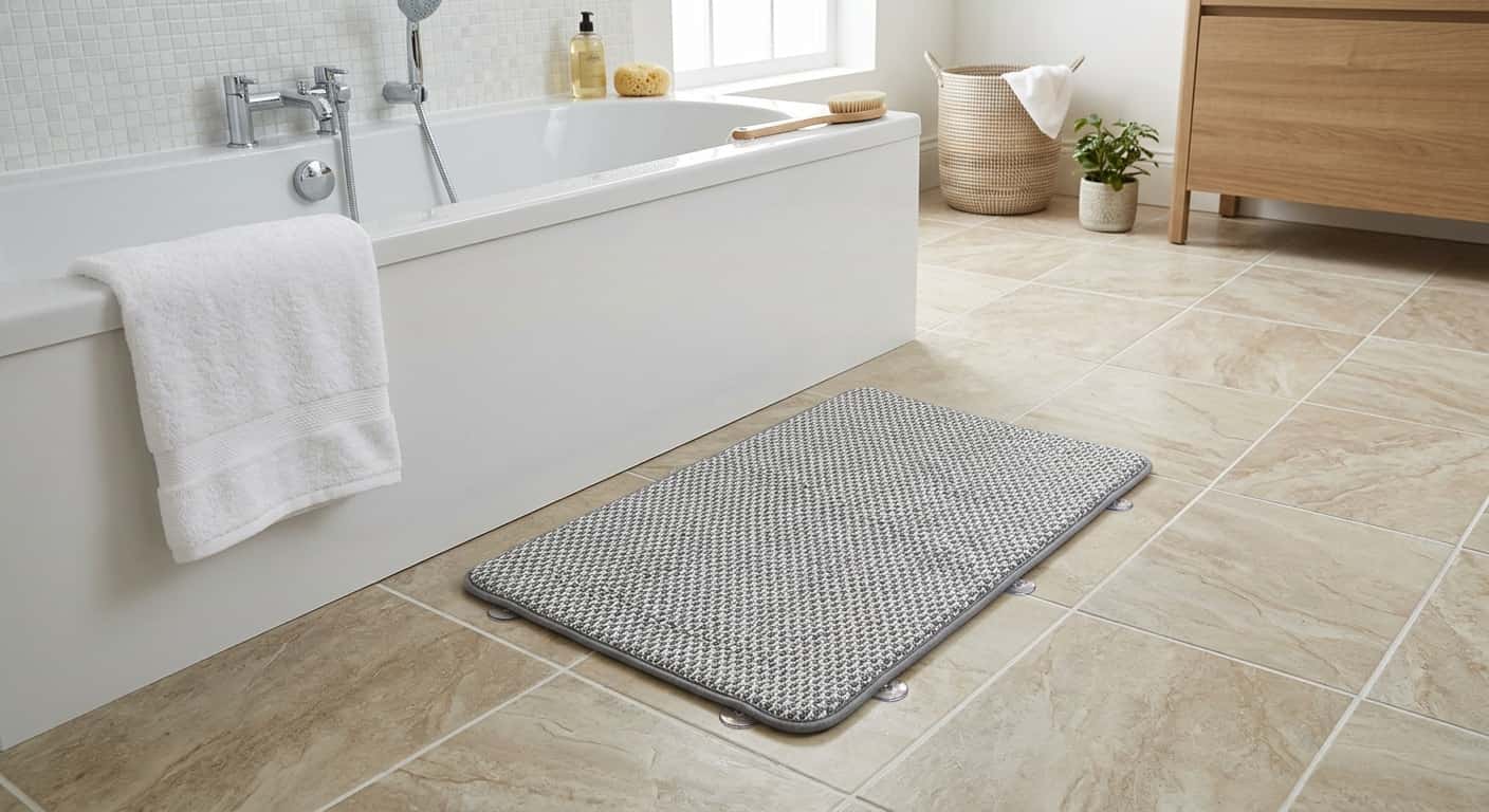 Tapis de bain antidérapant : comment bien le positionner ?