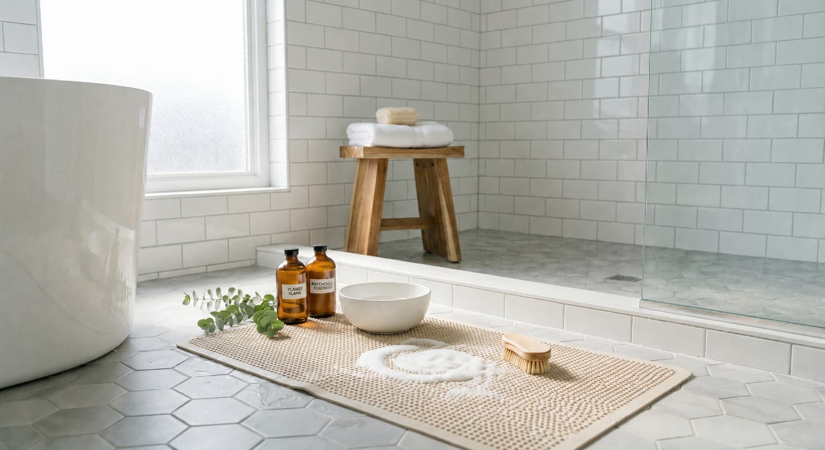 Tapis de bain antidérapant : comment désinfecter naturellement ? Image