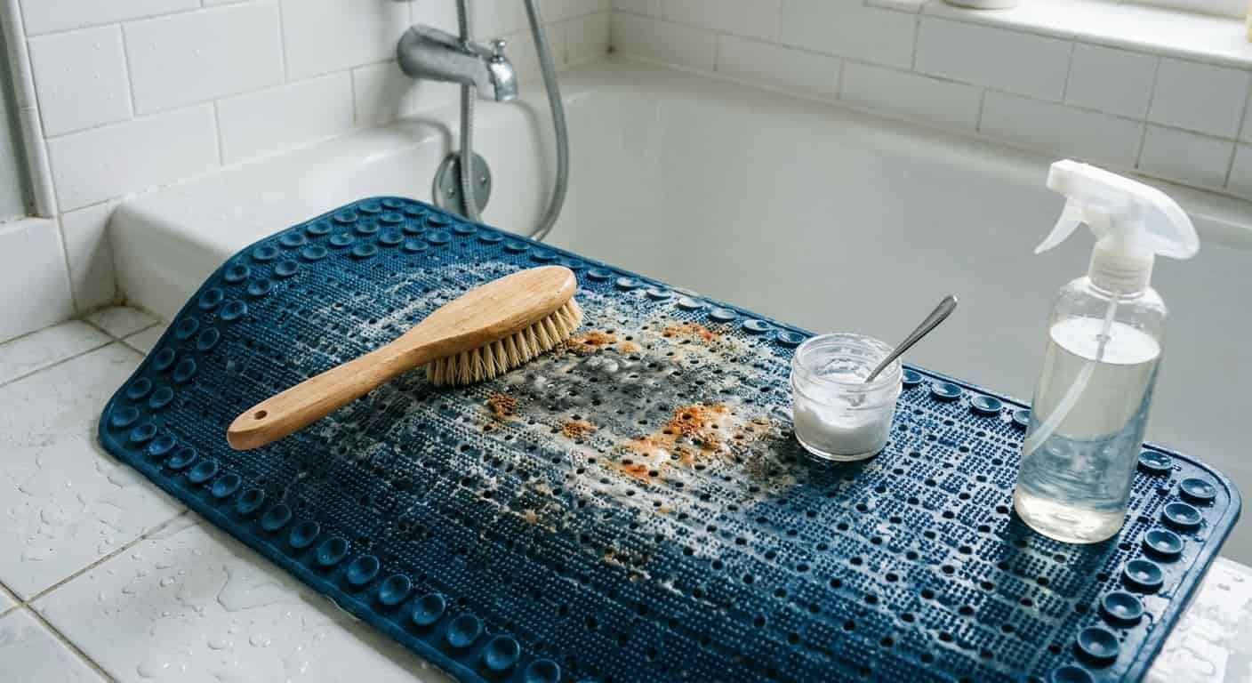 Tapis de bain antidérapant : comment enlever les taches tenaces ? Image