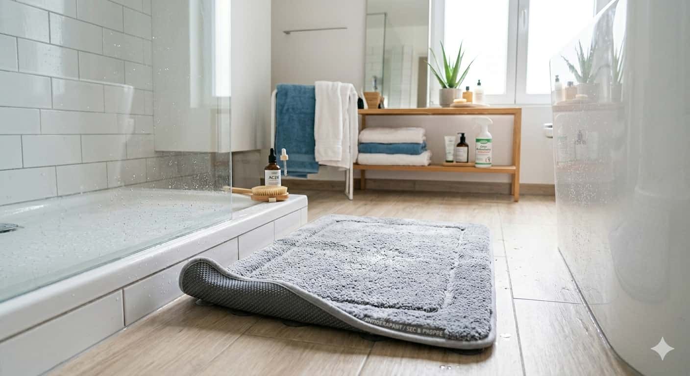 Tapis de bain antidérapant : comment éviter la moisissure ?