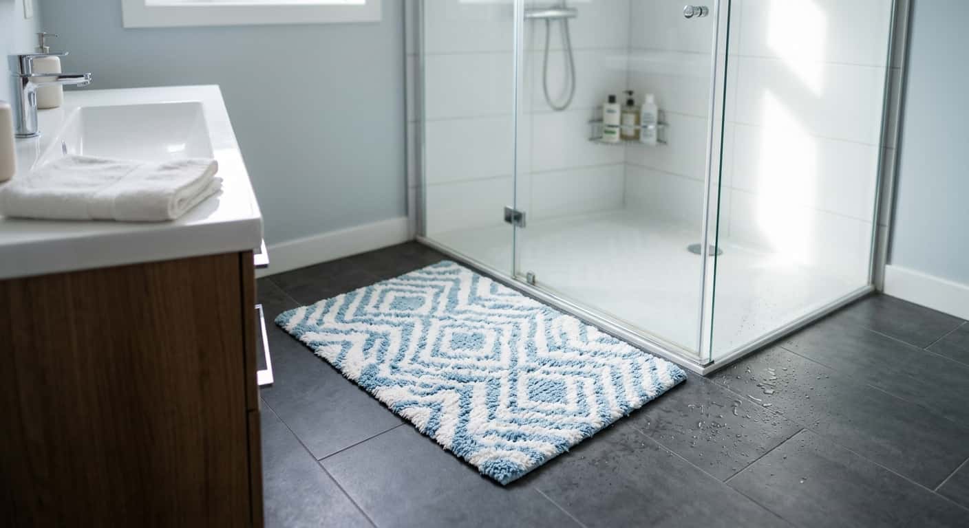 Tapis de bain antidérapant : est-ce indispensable dans une salle de bain ? Image