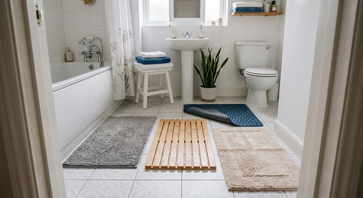 Tapis de bain antidérapant : lequel choisir pour une petite salle de bain ?