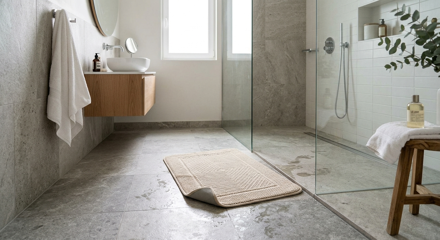 Tapis de bain antidérapant : quel modèle pour une douche à l’italienne ? Image