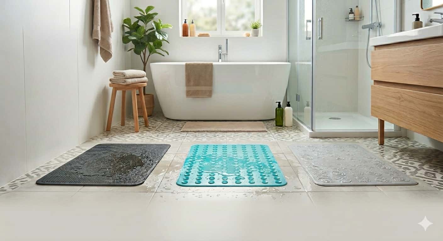 Tapis de bain antidérapant : quelle matière est la plus efficace ? Image