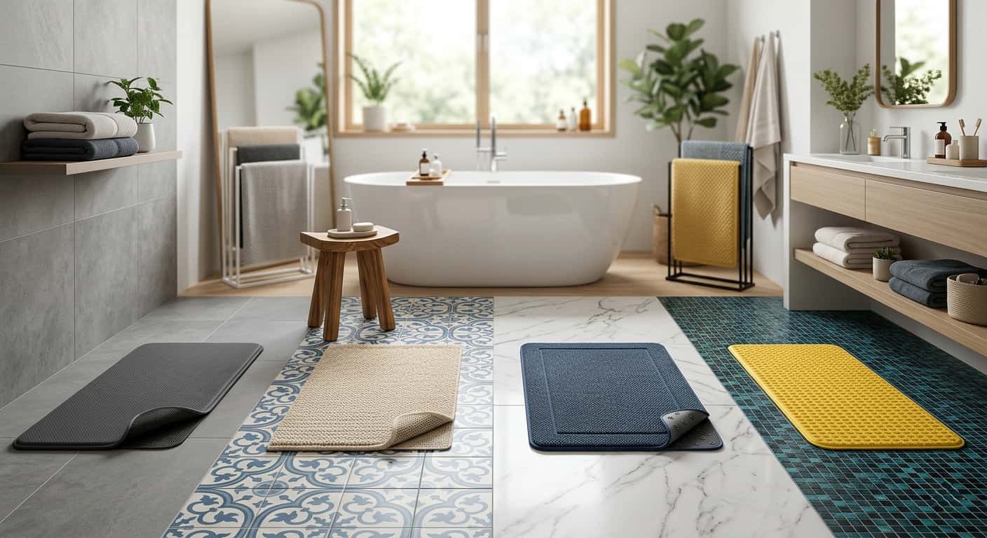 Tapis de bain antidérapant pour carrelage : quel modèle selon le type de carrelage ?