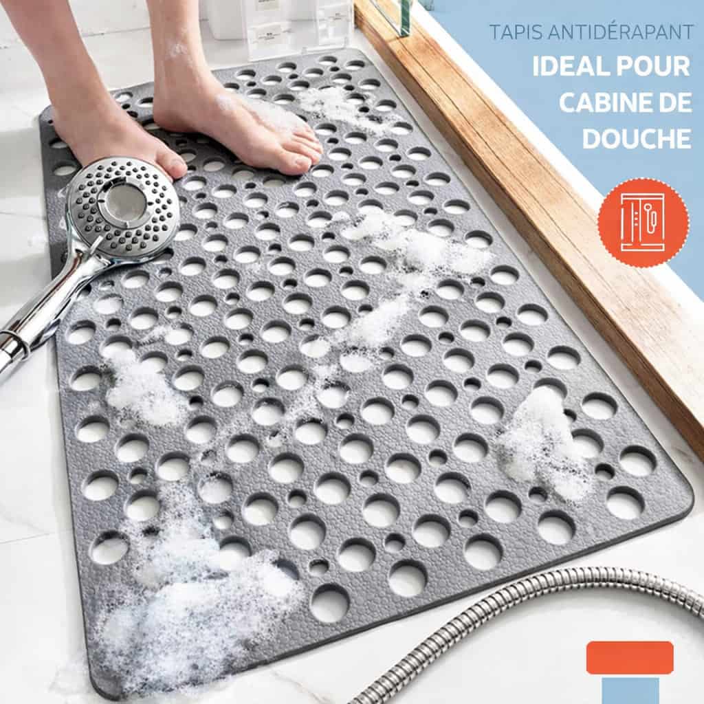 tapis de douche antidérapant senior