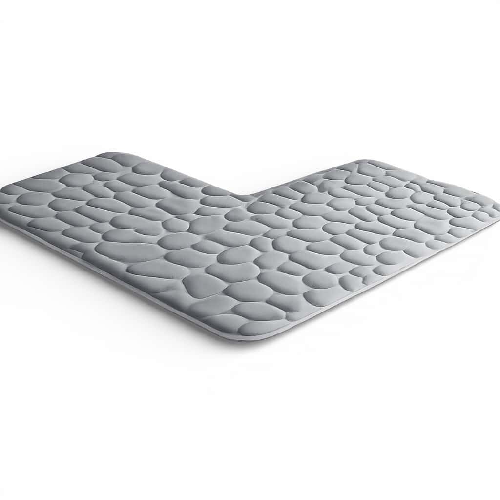 tapis de bain en L