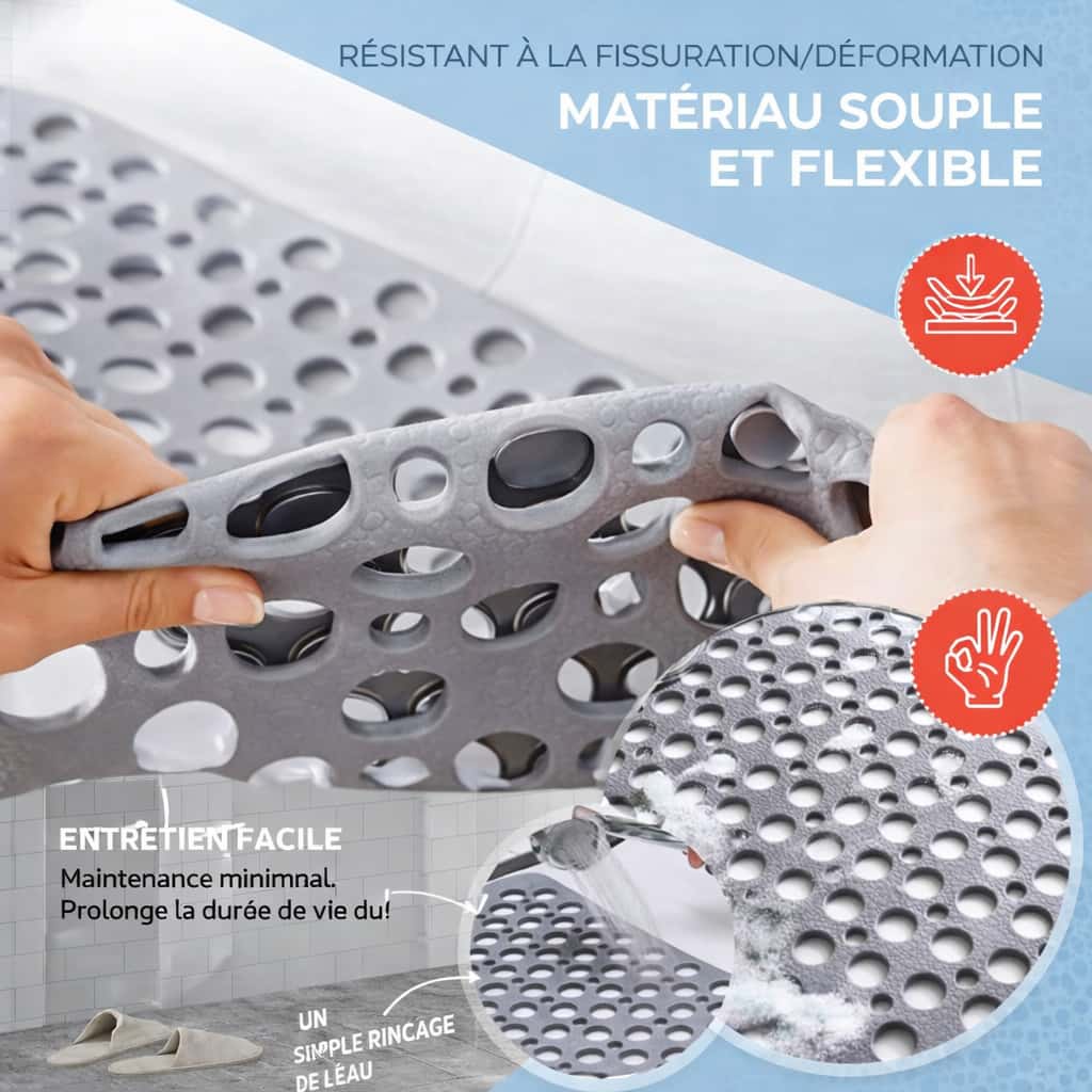 tapis de douche antidérapant senior