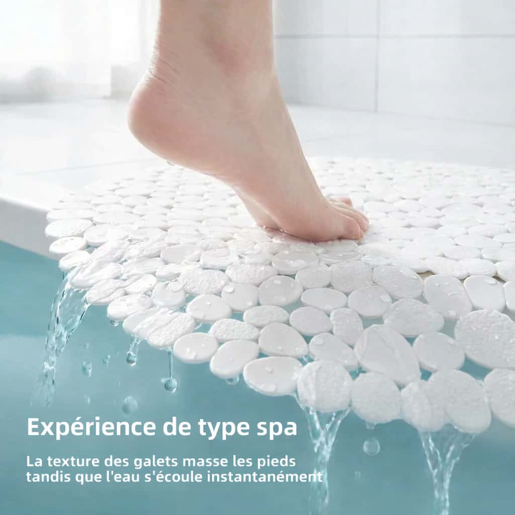 tapis de douche rond